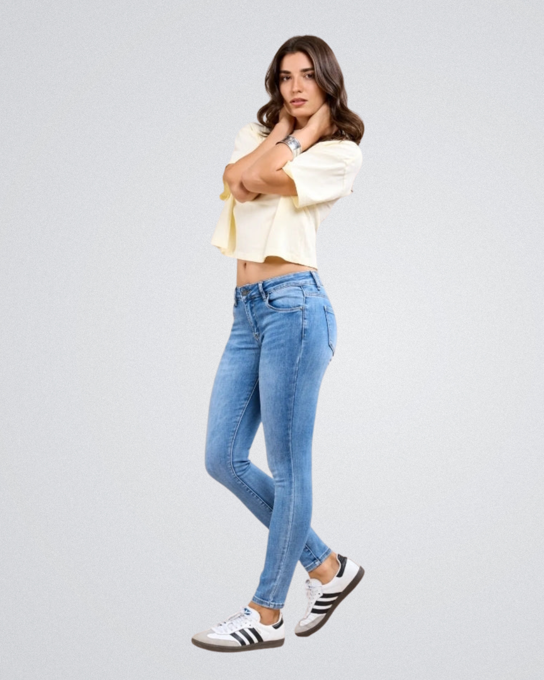 Toxik Jeans Midwaist| Blauw Wash