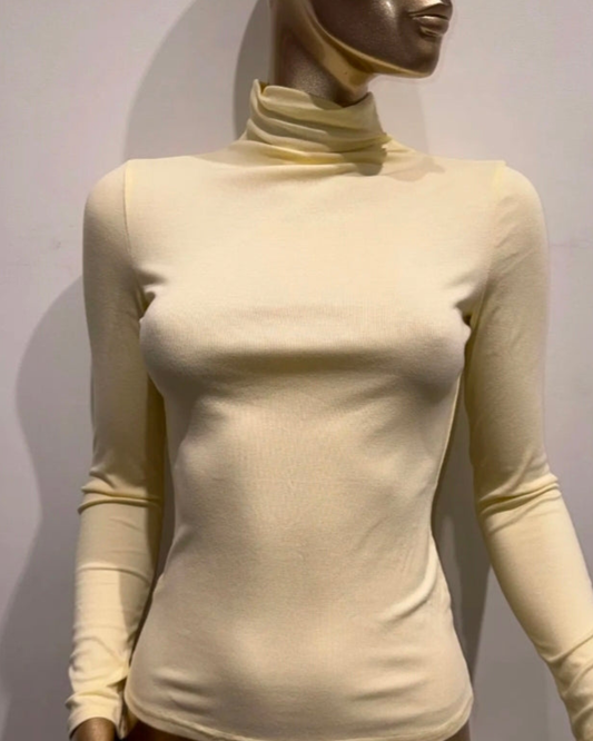 Trui Turtle nek | Geel