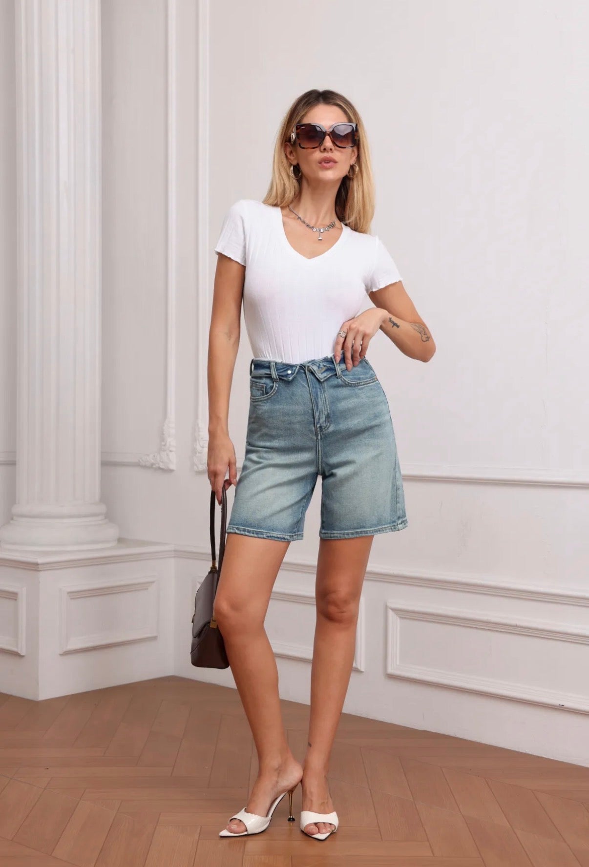 Bermuda | Blauw Dirty