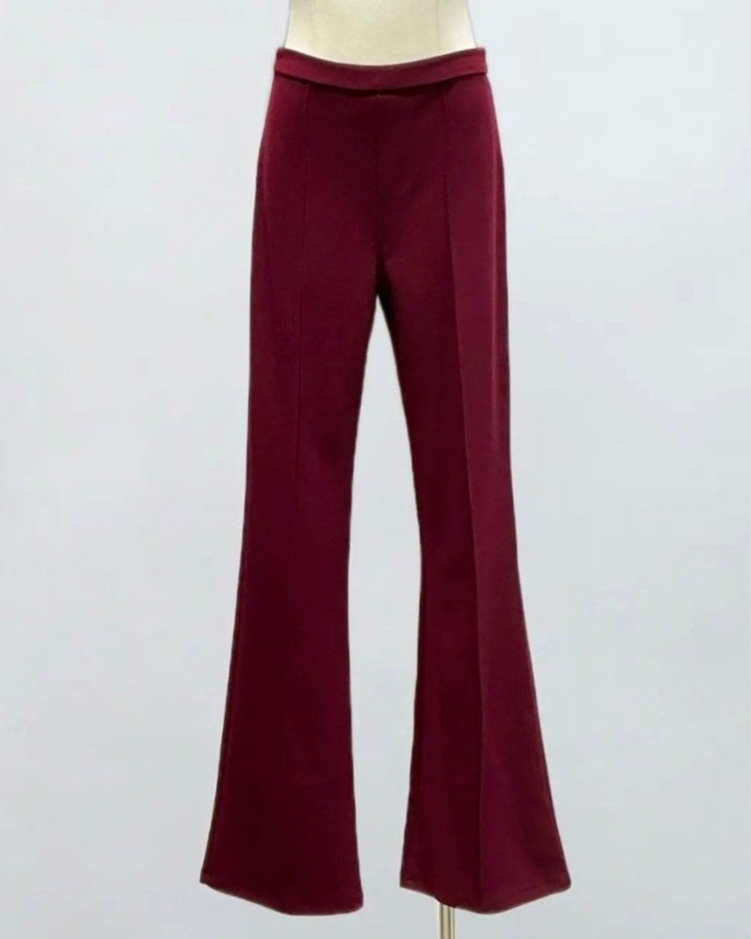 Flaired broek stof | Bordeau