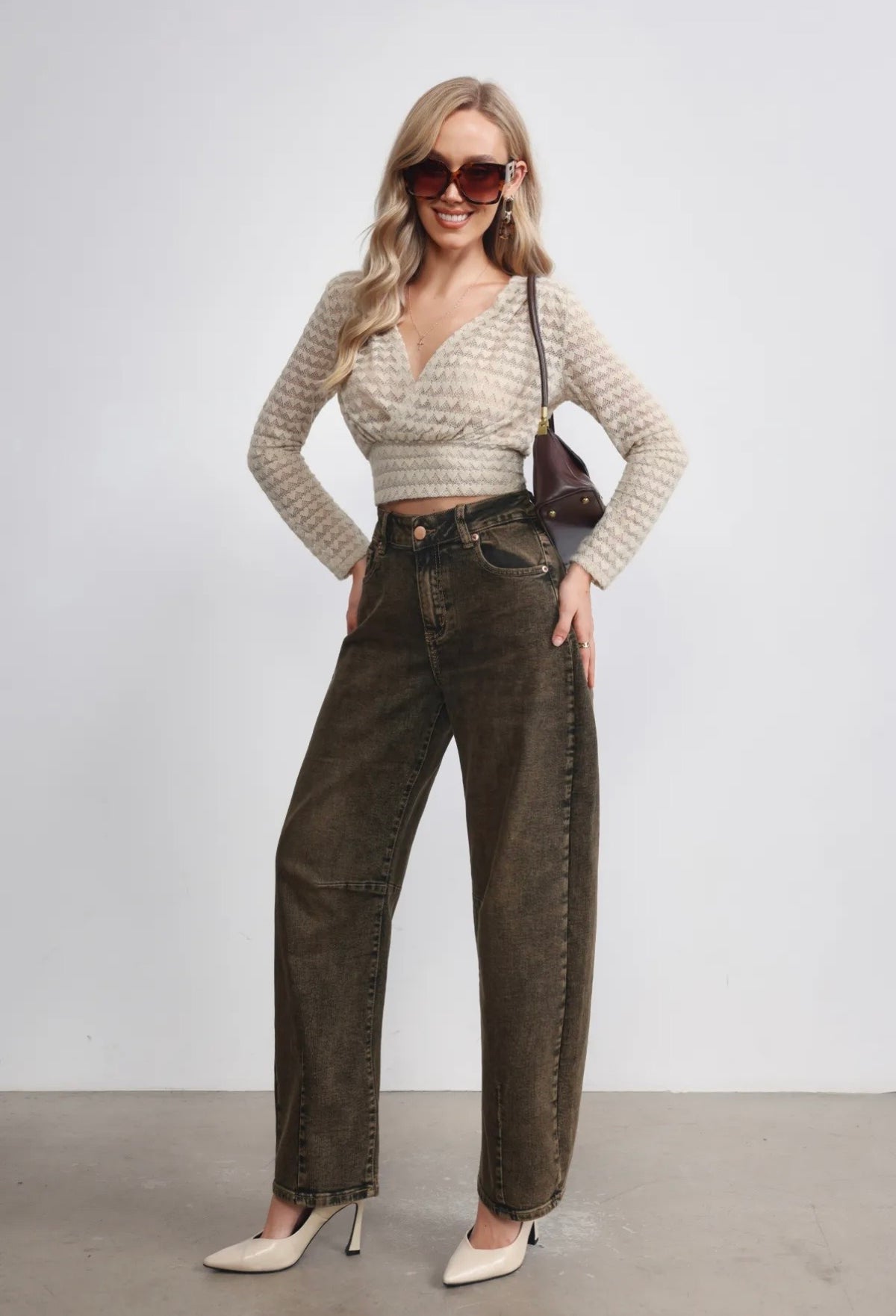 Barrel / Balloon jeans  I Dirty wash