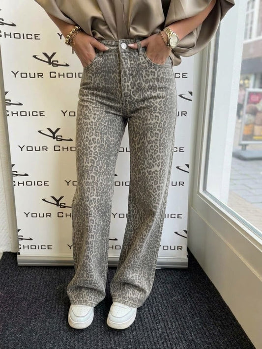 Wide-Leg Dad fit TALL | Leopard print
