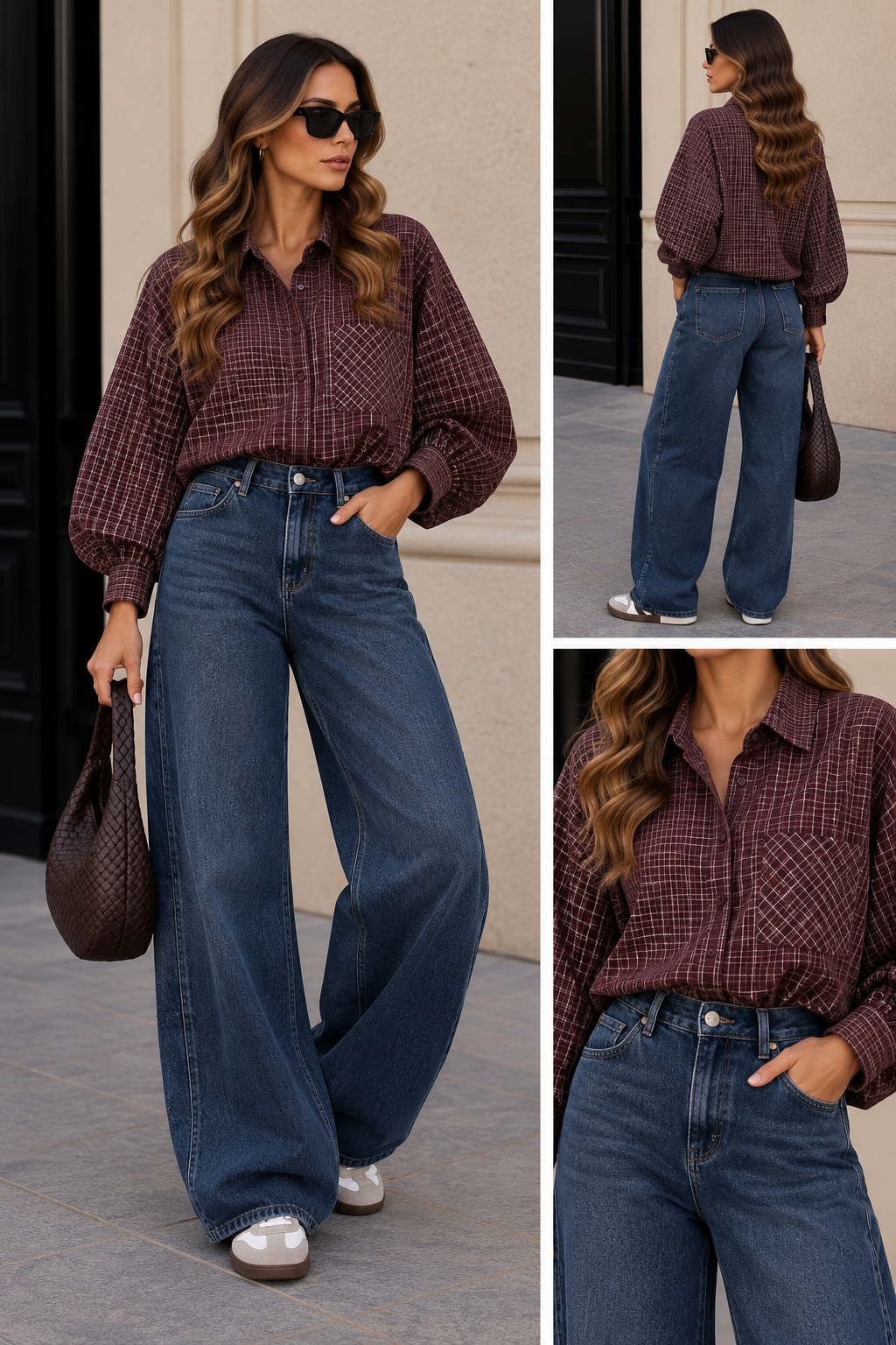 Blouse Ruit balloon I Bordeaux