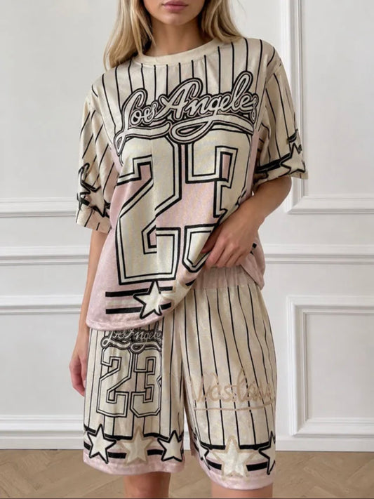 Comfy set badge summer I 23 Beige