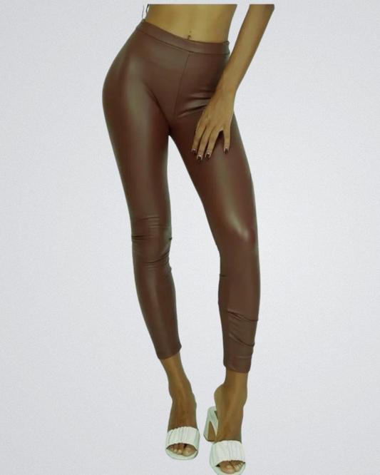 Leather Look Legging | Bruin