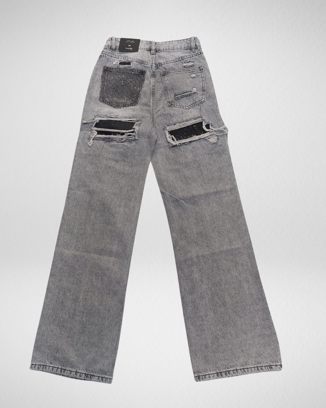 Jeans Sparkles I Grijs