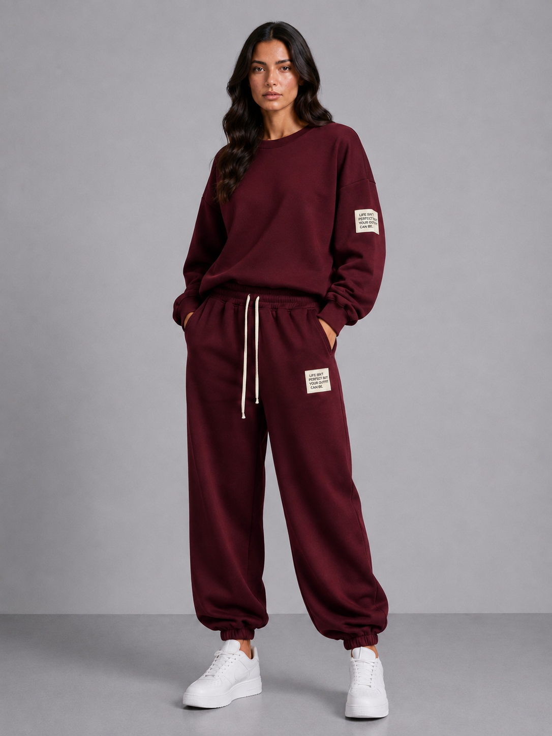 Comfy set badge I Bordeaux