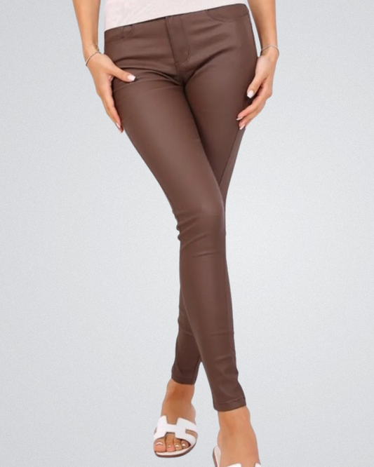 Hello-miss Skinny Lether look|  Bruin