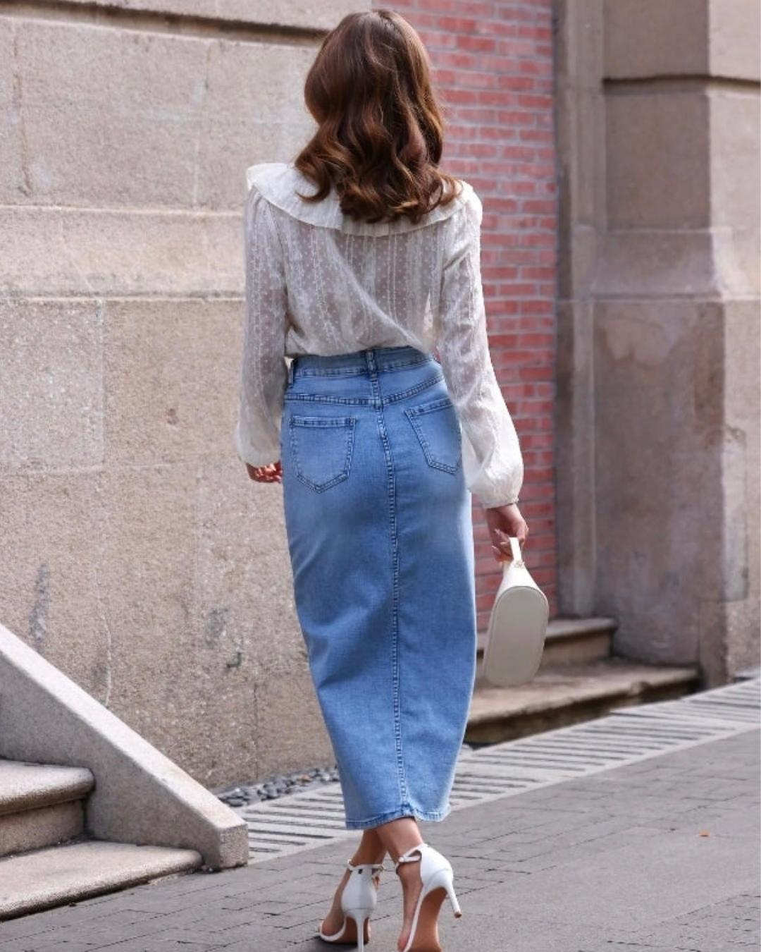 Rok jeans | Licht blauw