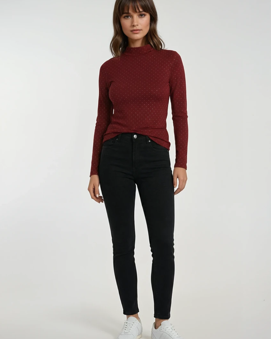 Top Glitter | Bordeaux