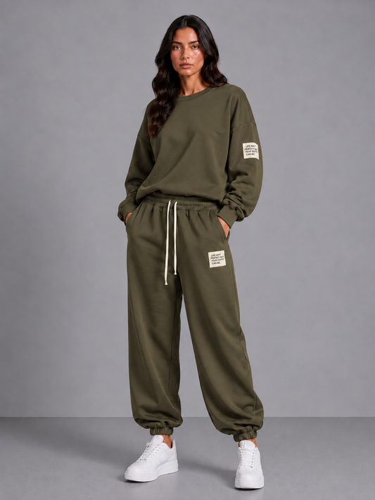 Comfy set badge I Army Groen