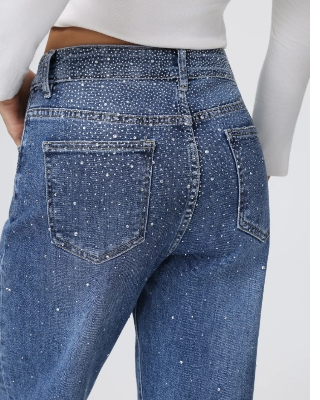 Ballons Jeans | Strass steentjes