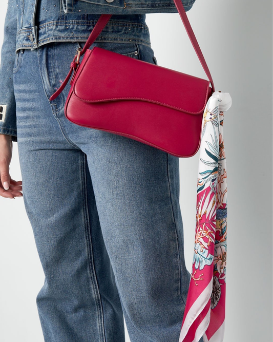 Tropische Sjaal Fuchsia