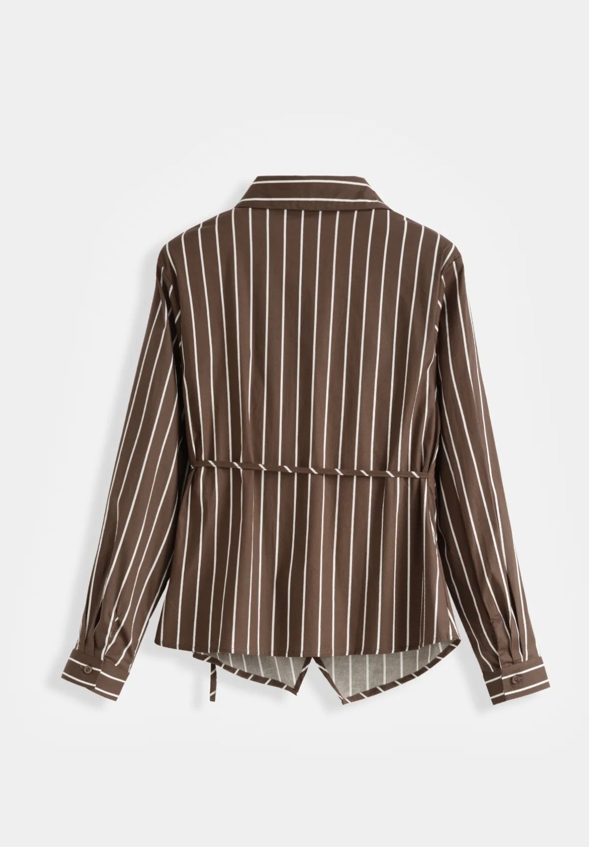 Blouse Strik Streep I Bruin