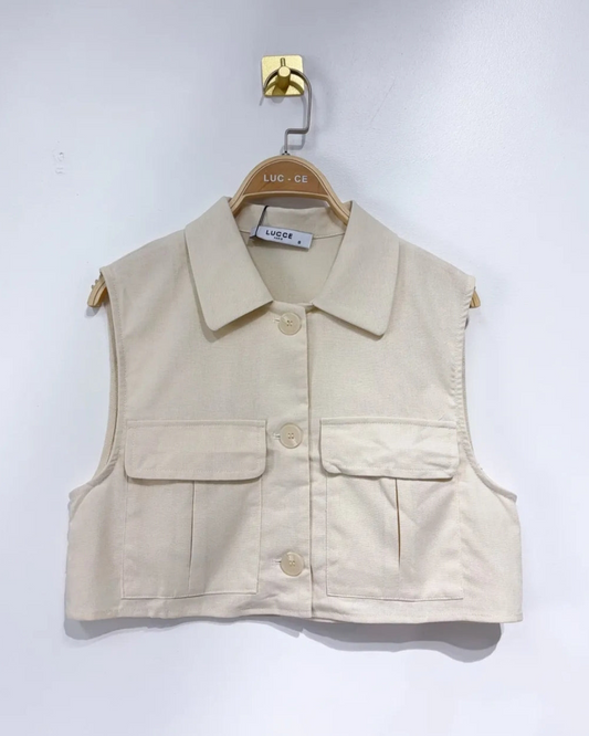 Gilet Luc-ce | Beige