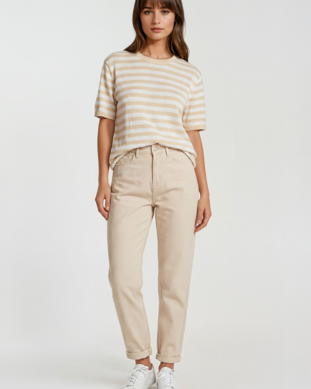 Truitje streep I Beige