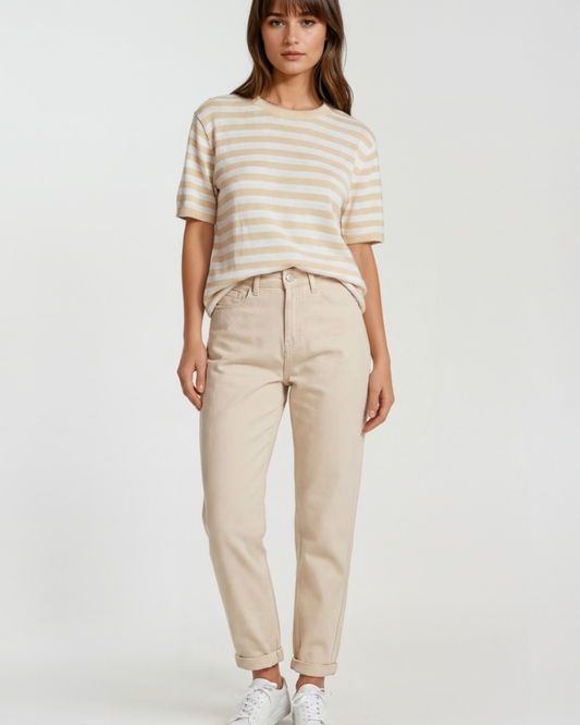 Truitje streep I Beige