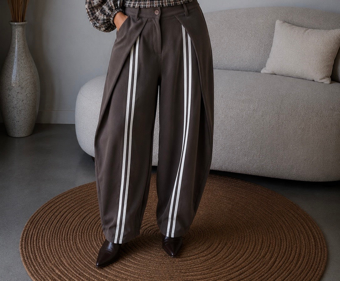 Broek Anna streep | Bruin