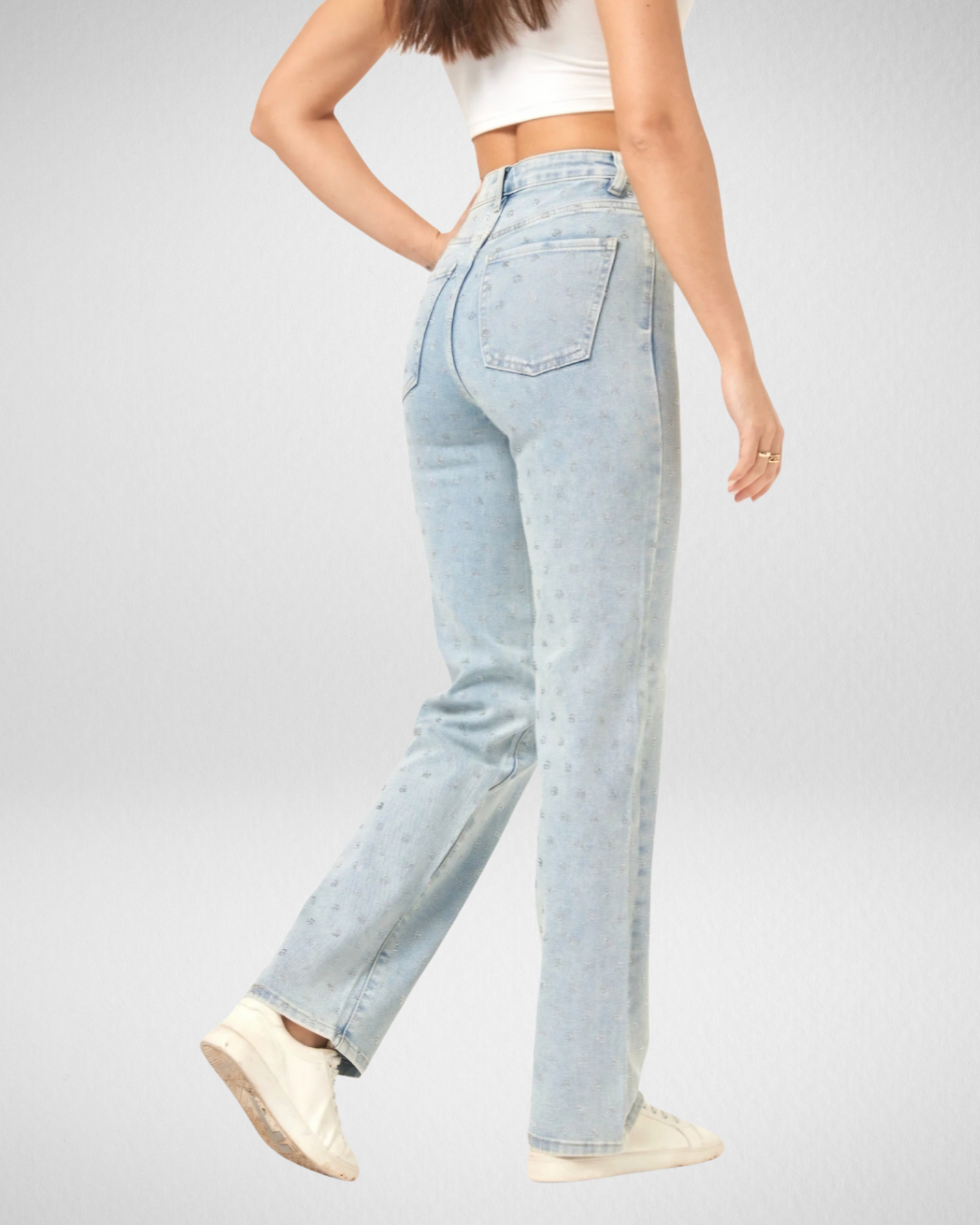 Laulia Versierde jeans |Straight Fit