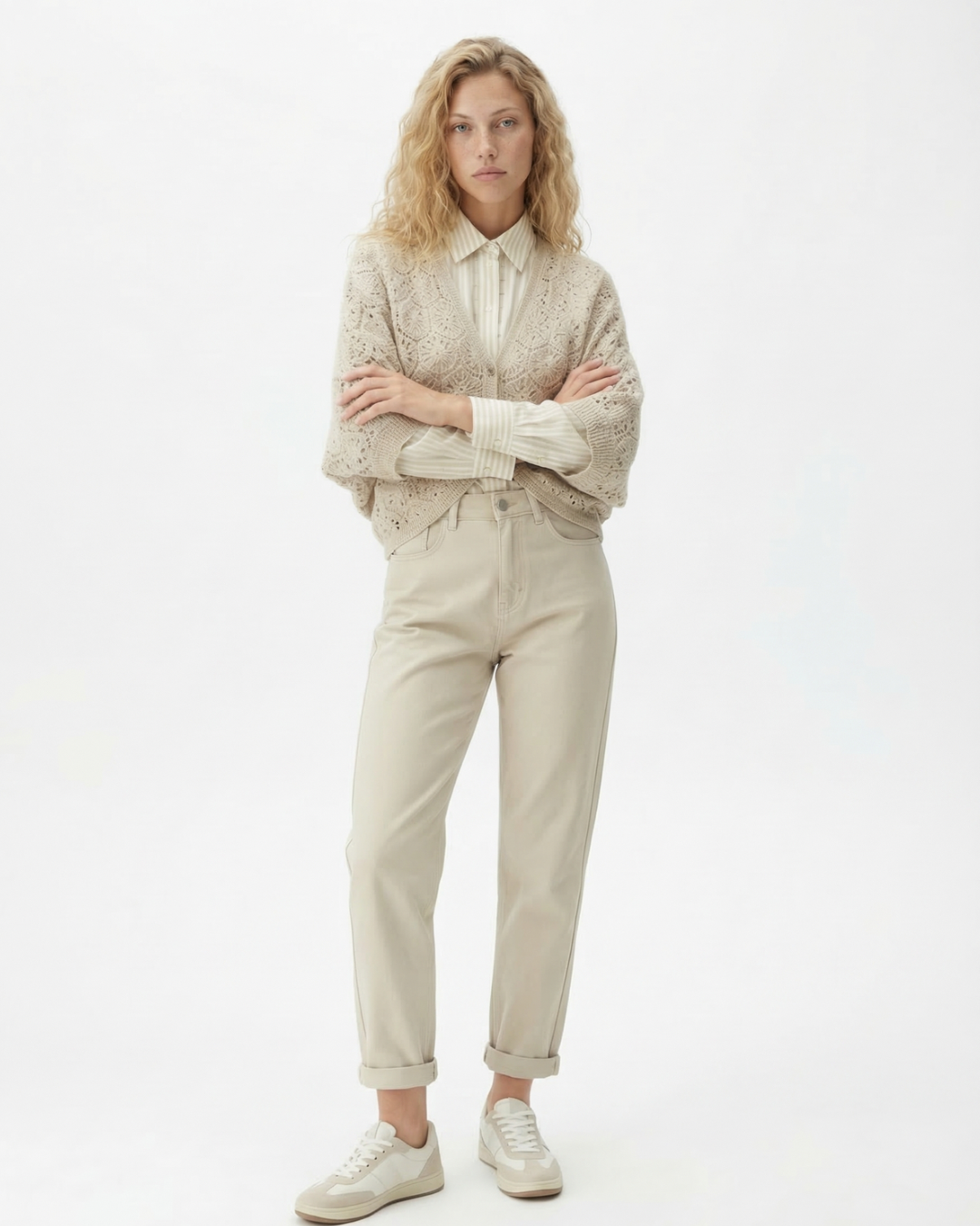 Vest oversized I Beige