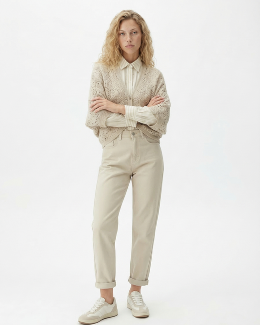 Vest oversized I Beige