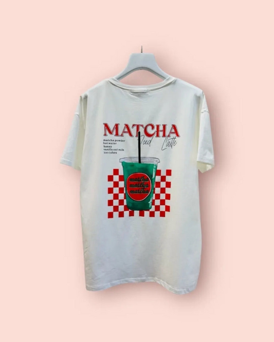 T-shirt Matcha | Wit