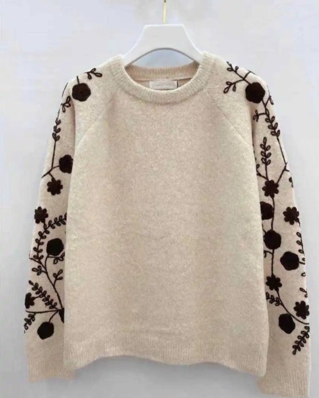 Trui Mouw Print | Bruin