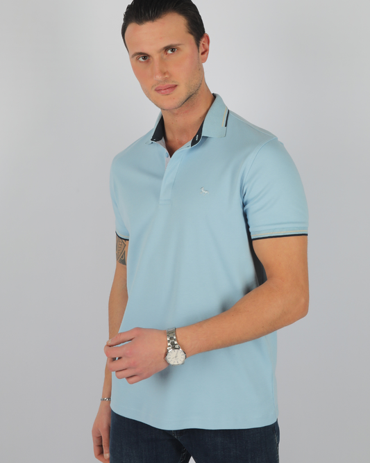 Polo korte mouw | Licht Blauw