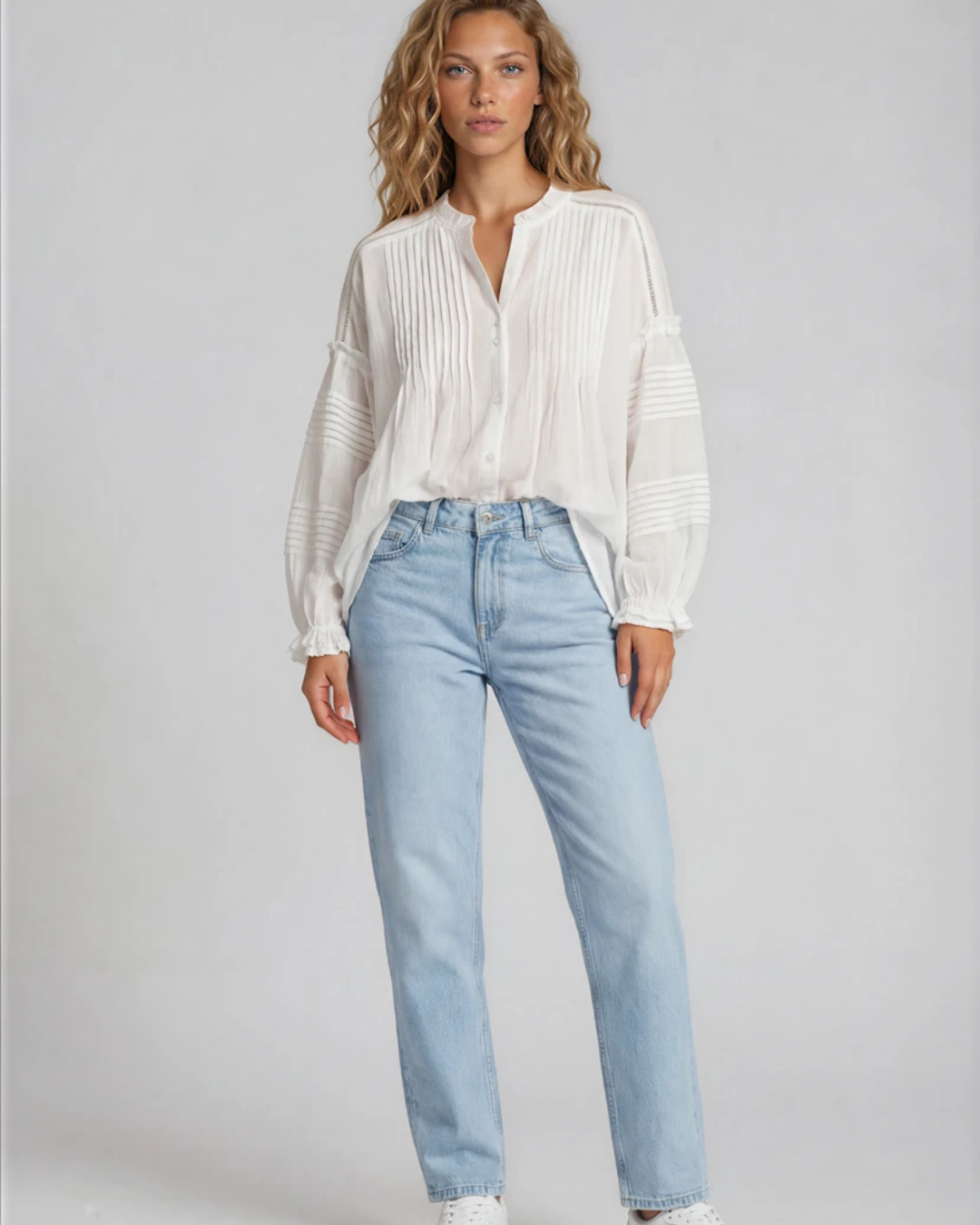 Flodder Blouse I Wit