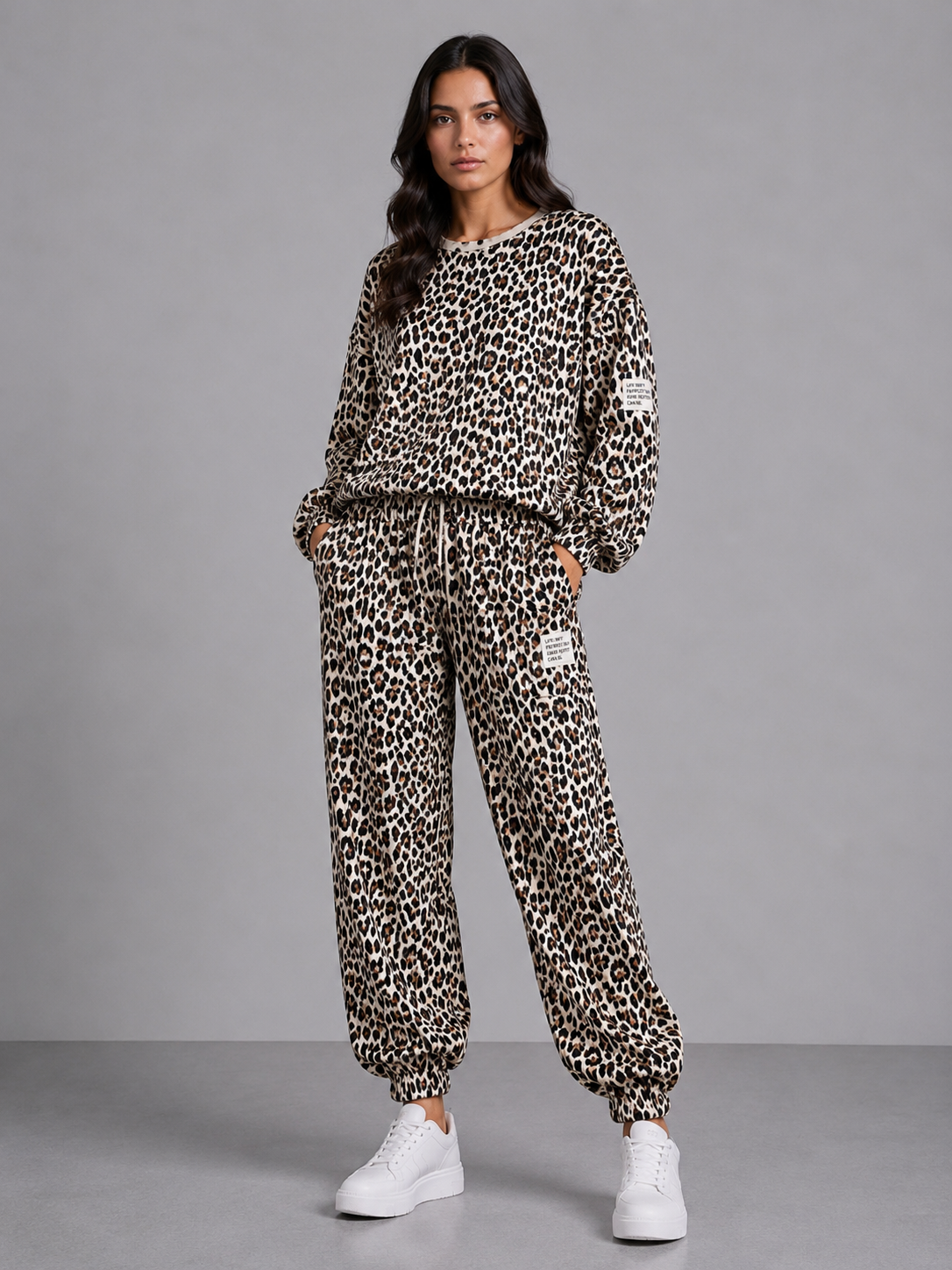 Comfy set badge I Leopard