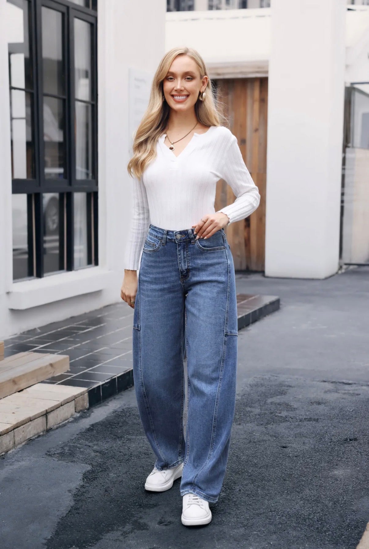 Balloon jeans  I Blauw Fall