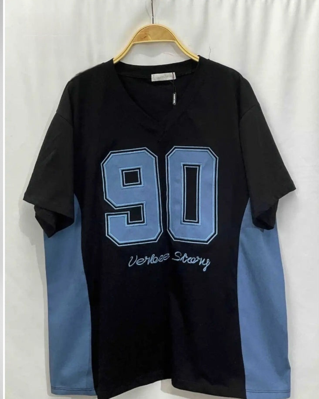 T-shirt 90ties | Zwart