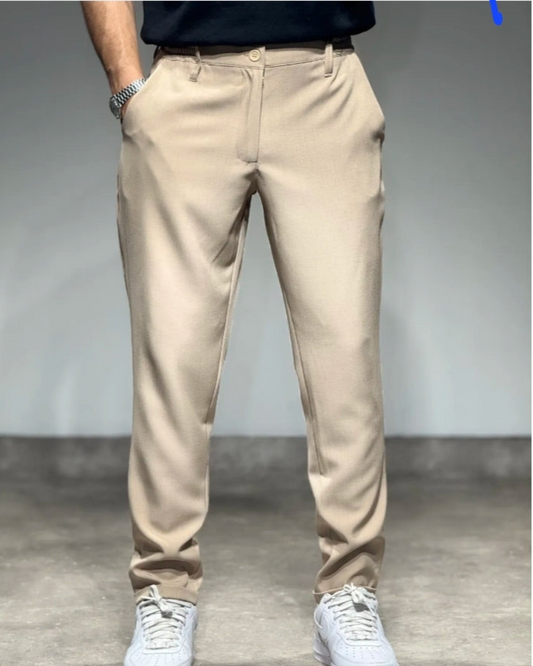 Pantalon Slim fit| Beige