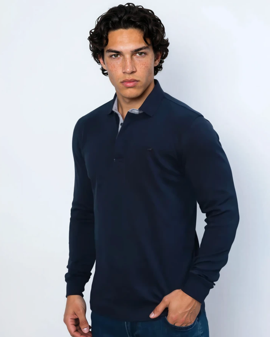 Polo Lange mouw| Navy