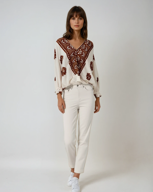 Blouse Greece I Brick