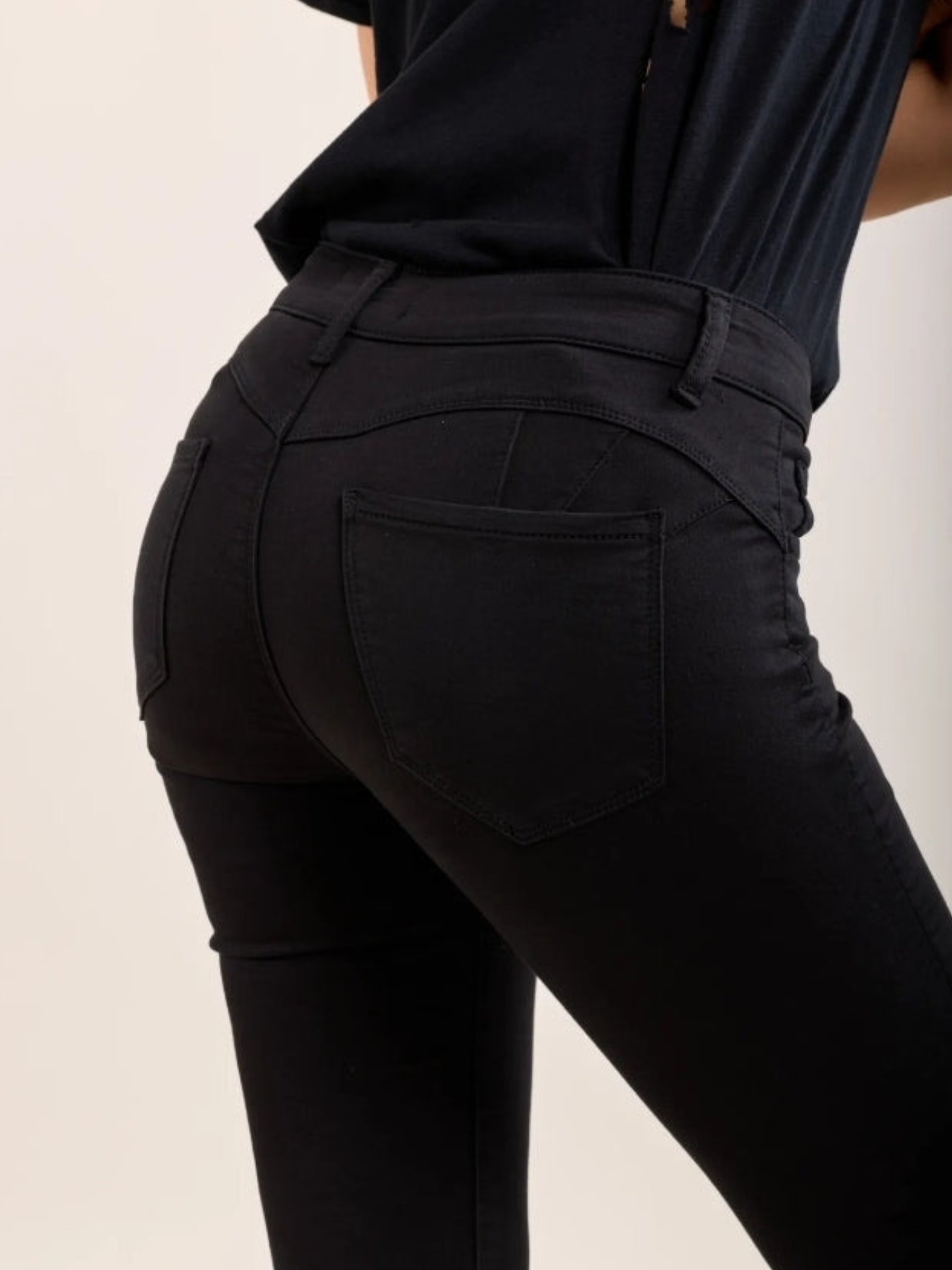 Toxik Jog Jeans Push-up fit | Zwart