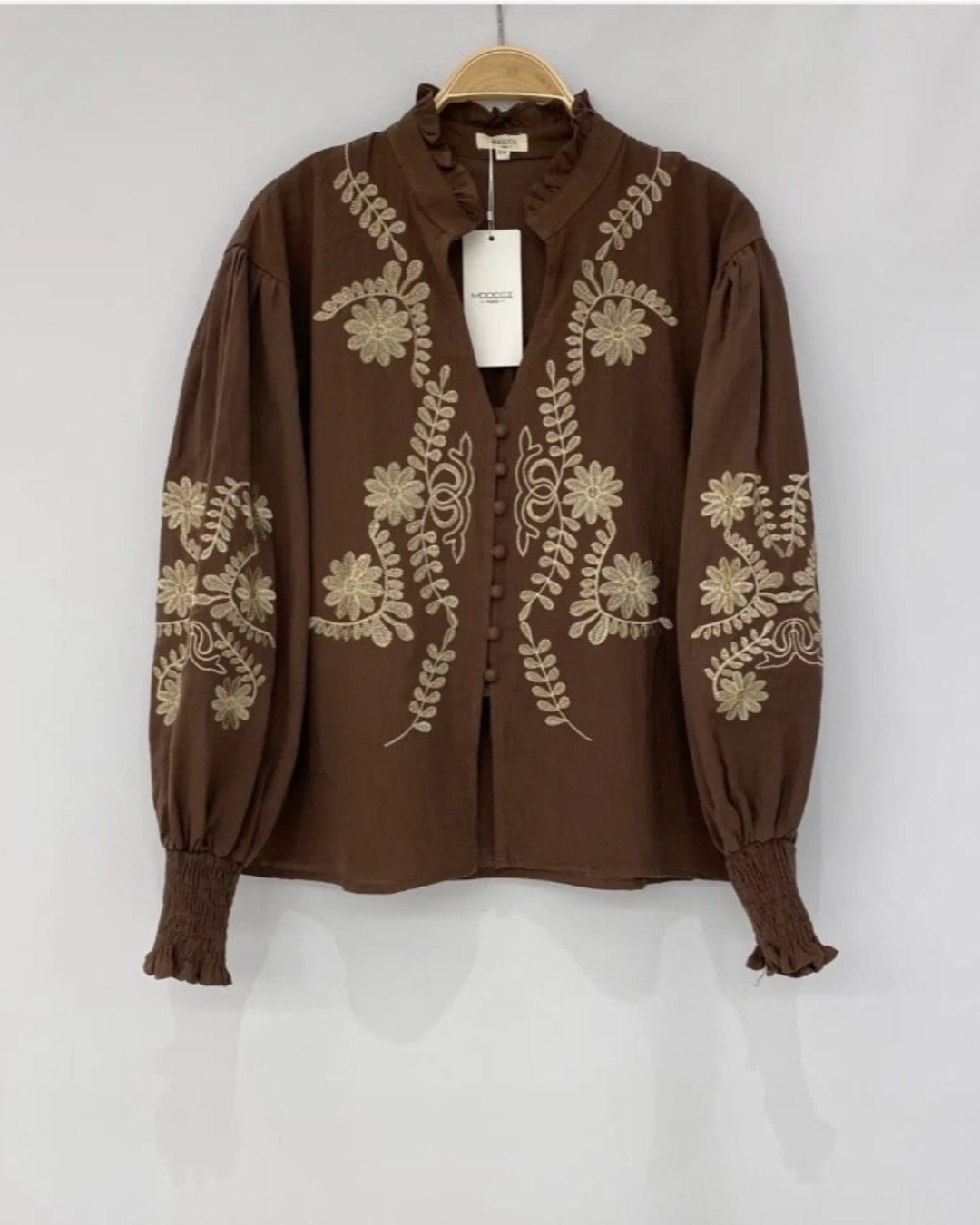 Blouse Anne | Bruin