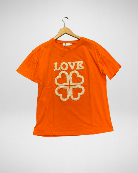 T-shirts Love | Oranje