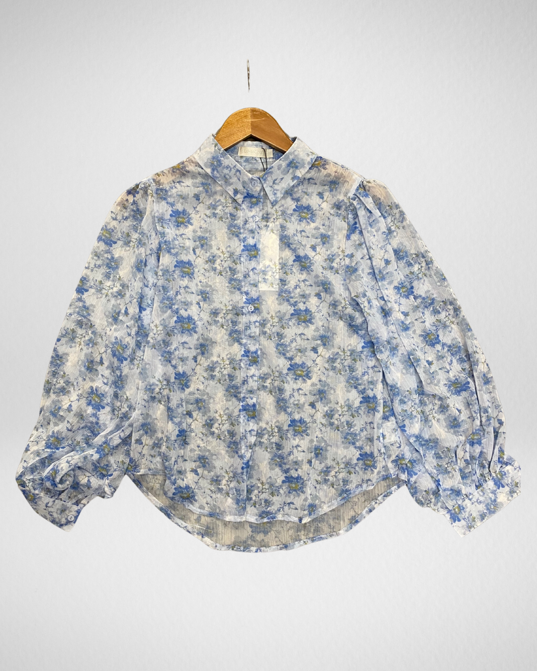 Blouse Flamant | Blauw/wit
