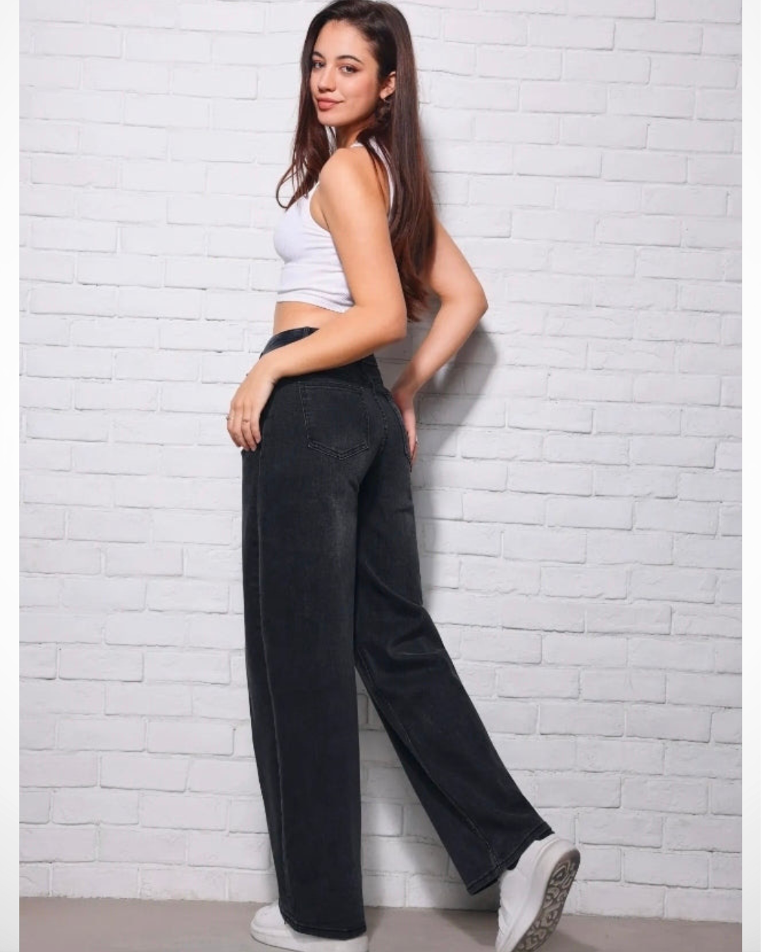 Hello-miss Barrel Jeans | Antraciet