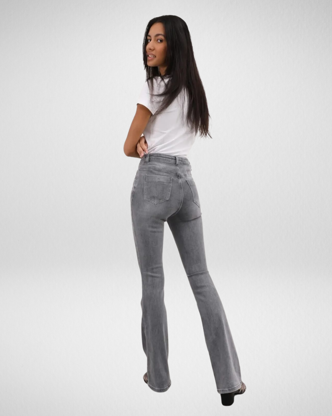 Flaired Jeans I Grijs