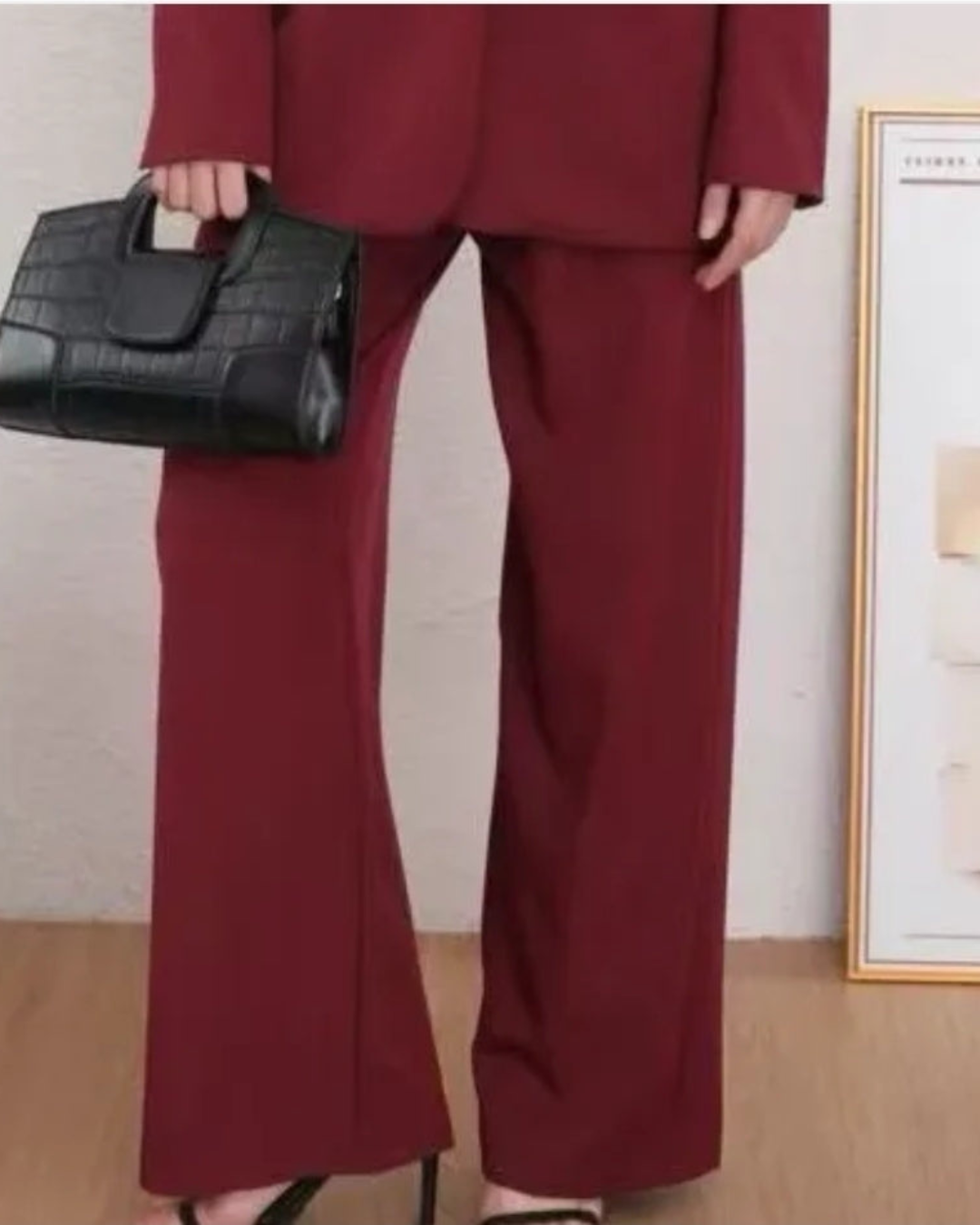 Wide-Leg Pantalon | Bordeau