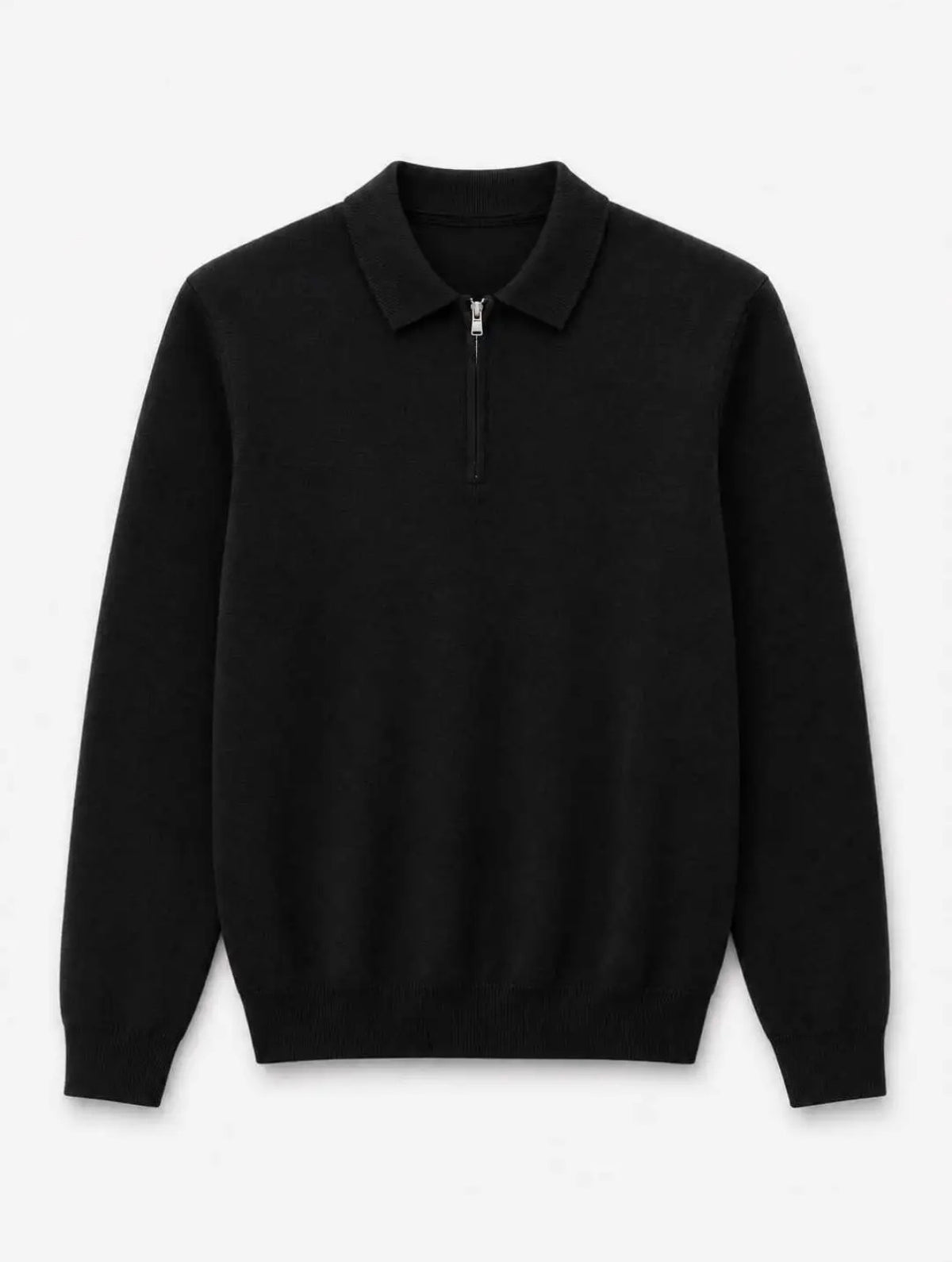 Heren Trui James Halfzip| Zwart