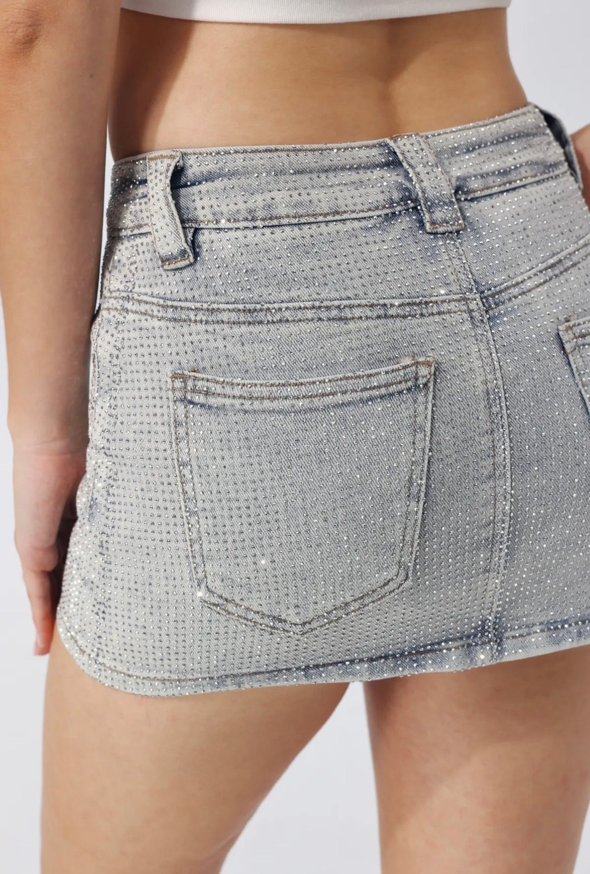 Rok skort Bling I Licht Grijs