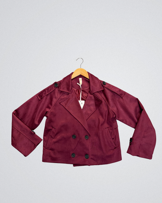 Trenchcoat Suede | Bordeaux