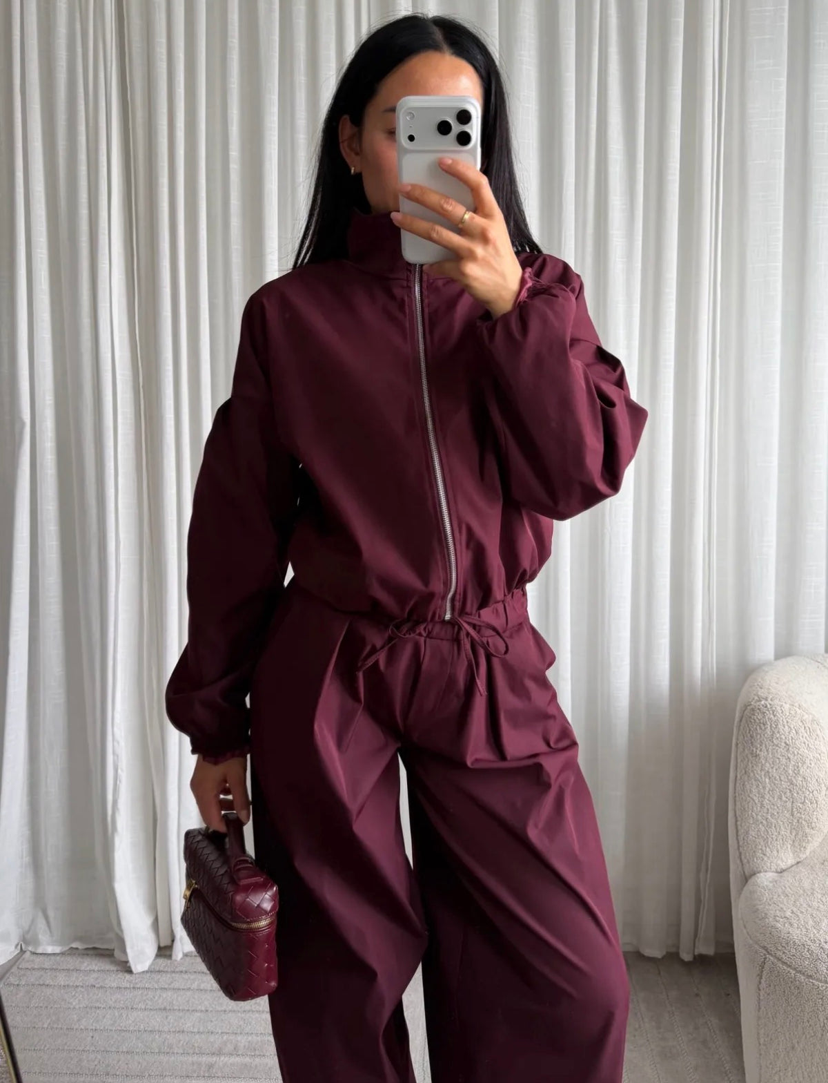 Livia bomber set I Bordeaux