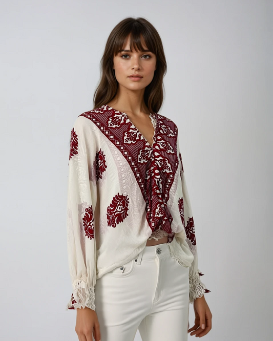 Blouse Greece I Bordeau