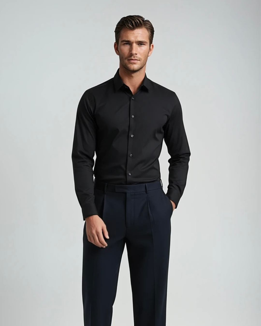 Heren Blouse Ferlucci I Zwart