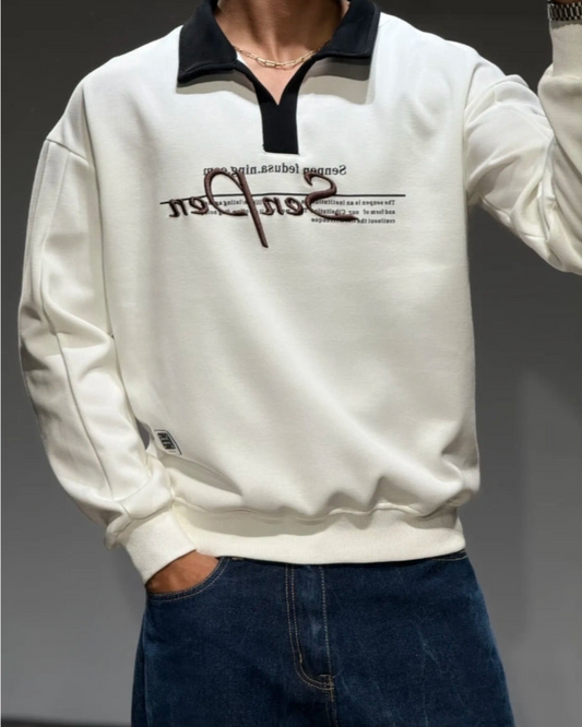 Polo Lange mouw | Ecru