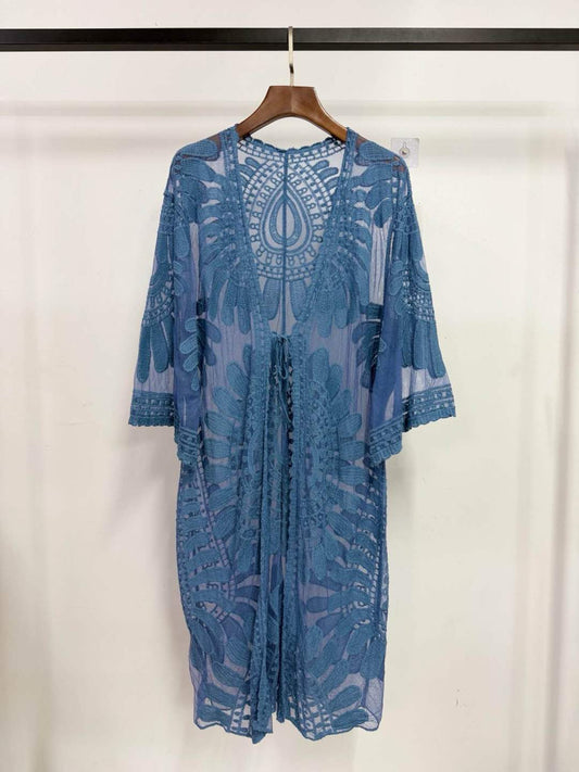 Kimono | Jeans Blauw